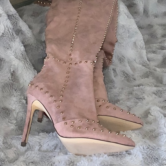 Liliana Shoes - Gorgeous Riveted Thigh Boot